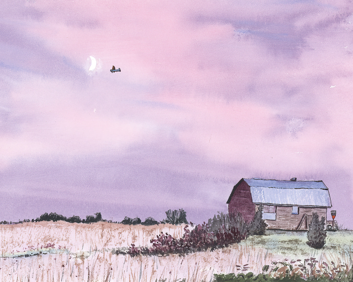 Barn at Dusk (8x10)